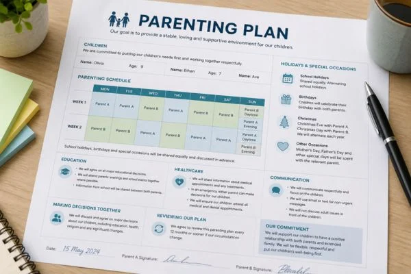 Understand parenting plans Lowestoft